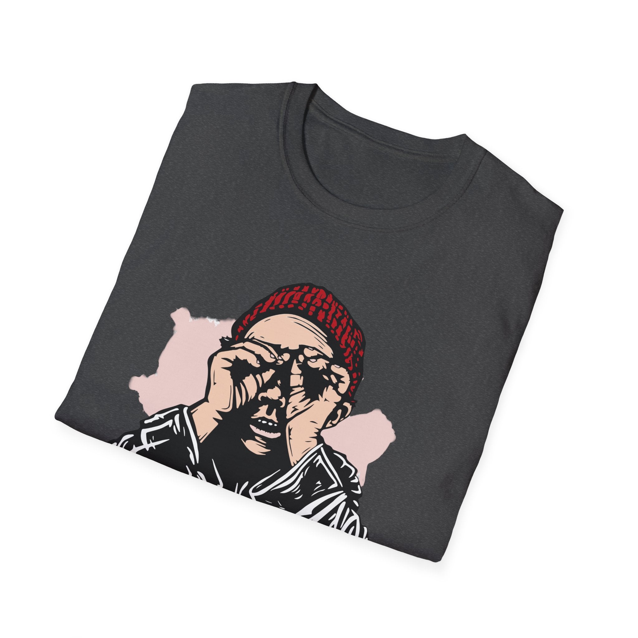 Graphic T-Shirt — 'Born to Win' Beanie Portrait Tee