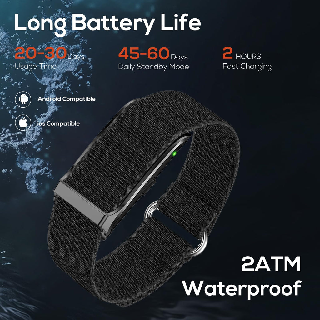 Health Smart Bracelet, Activity & Fitness Trackers/SpO2/ Heart Rate / Blood Pressure/ Sleep Stress/IP68 Waterproof for120 Sport Modes,Automatic Monitoring Wearable Fitness Tracker Comes With Free App