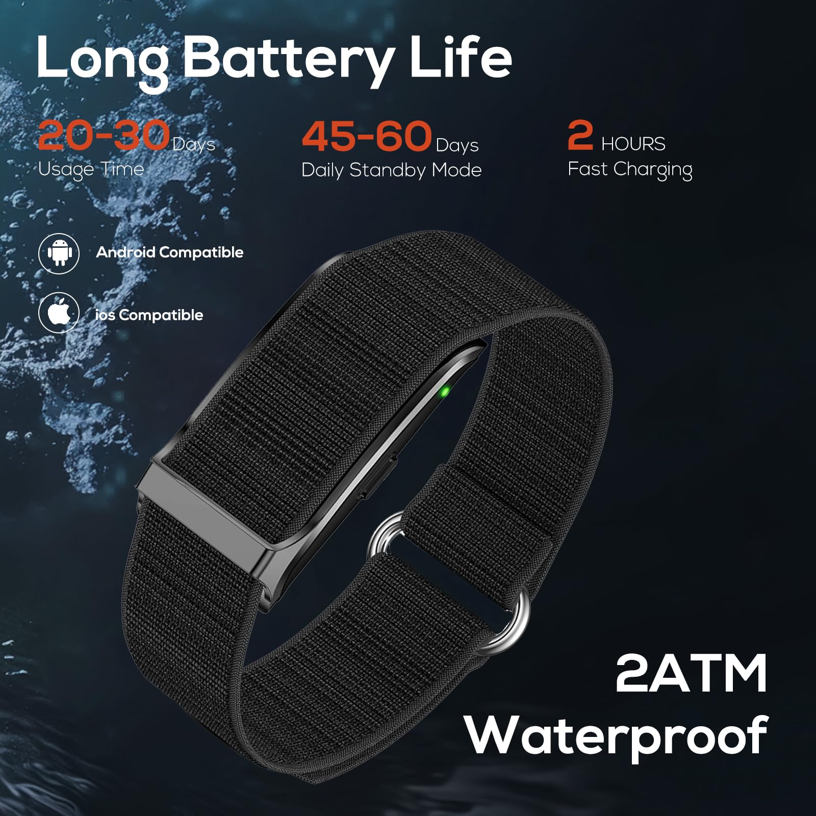 Health Smart Bracelet, Activity & Fitness Trackers/SpO2/ Heart Rate / Blood Pressure/ Sleep Stress/IP68 Waterproof for120 Sport Modes,Automatic Monitoring Wearable Fitness Tracker Comes With Free App