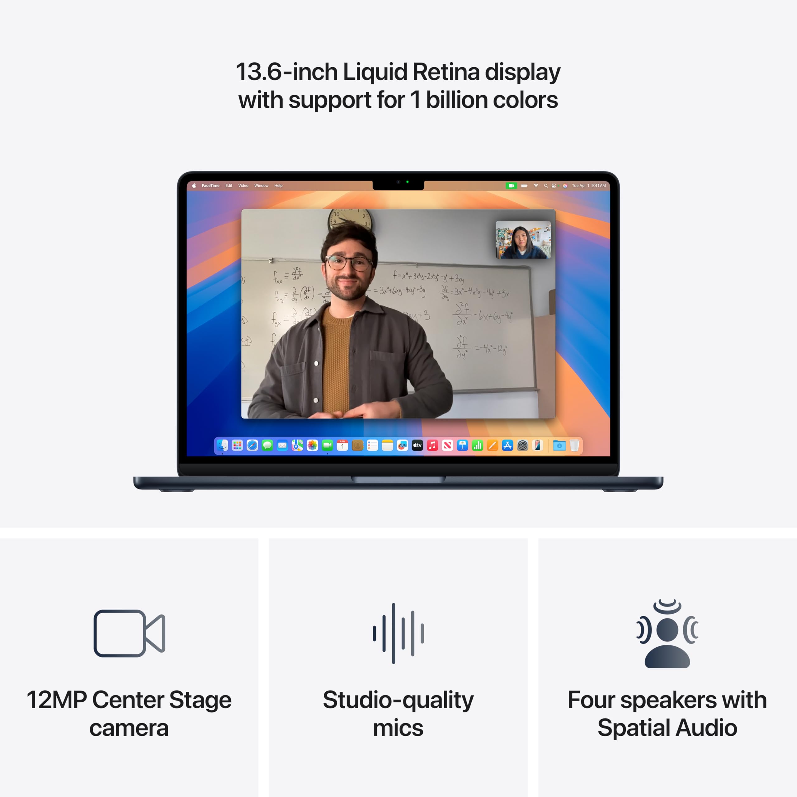 Apple 2025 MacBook Air 13-inch Laptop with M4 chip: Built for Apple Intelligence, 13.6" Liquid Retina Display, 16GB Unified Memory, 256GB SSD Storage, 12MP Center Stage Camera, Touch ID, Midnight
