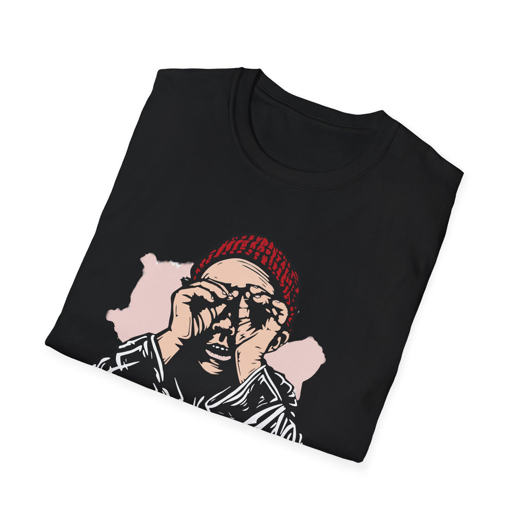 Graphic T-Shirt — 'Born to Win' Beanie Portrait Tee