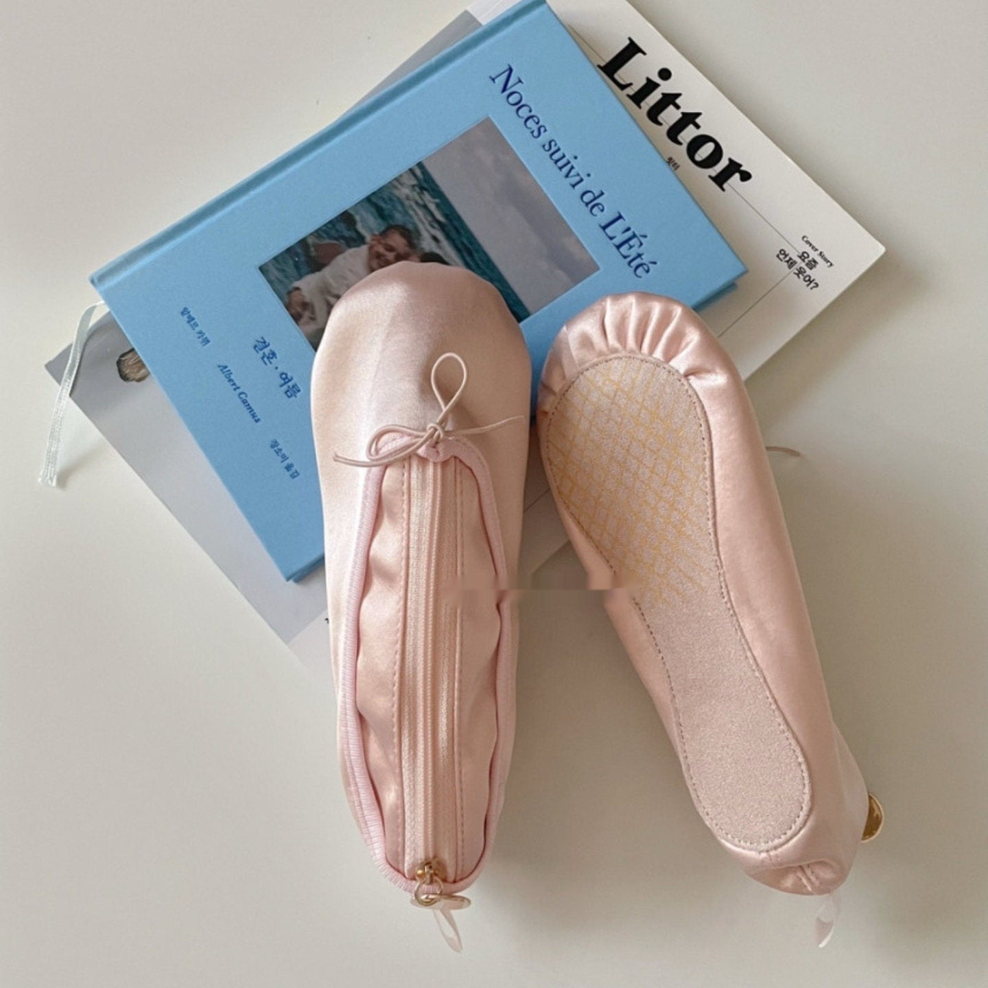 Bow Pencil Case Ballet Shoe Makeup Bag